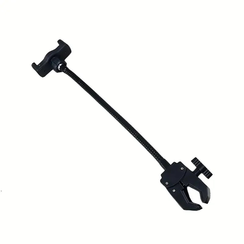 Flexible Adjustable Mic Stand Phone Holder with Gooseneck Clamp for Most Smartphones,Ideal for Recording & Live Streaming