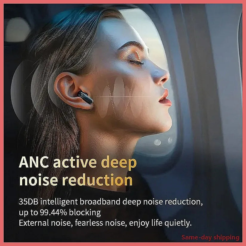 Wireless Earbuds LX-10, ANC Noise Cancelling, Touch Control, 30H Playtime, ENC Mic for All Smartphones