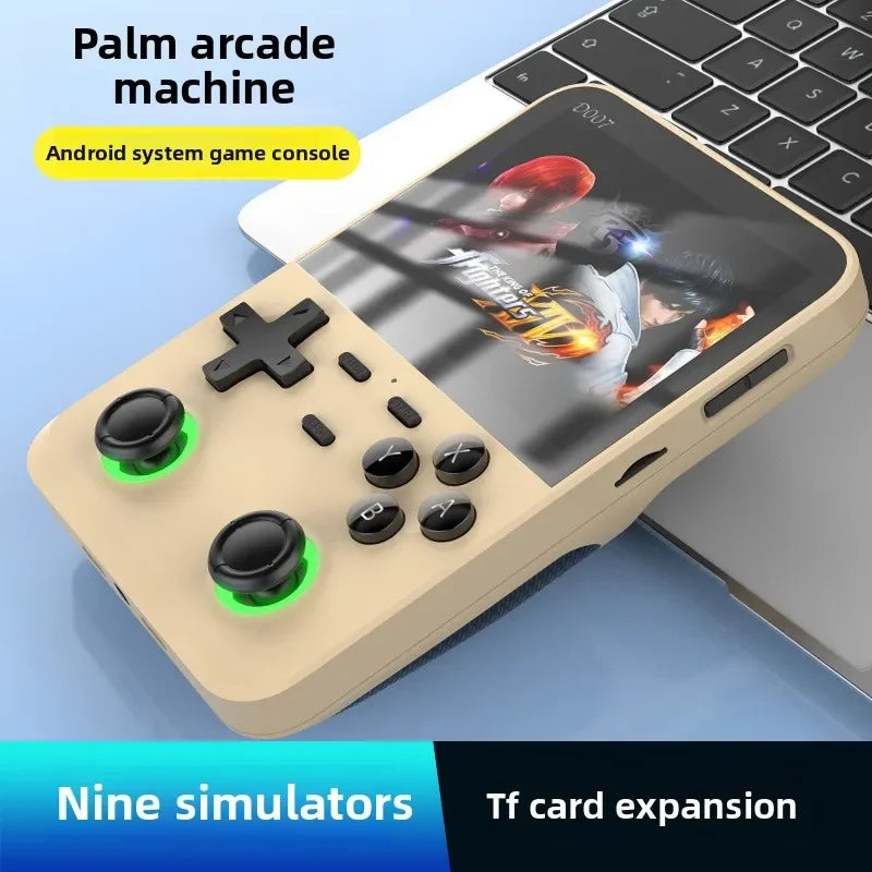 D007 PLUS Retro Handheld Game Console 3.5 Inch Screen RK3326 Linux OS Systems Emulator Build-in 10000+ Games for PS1/PSP/DC/N64/