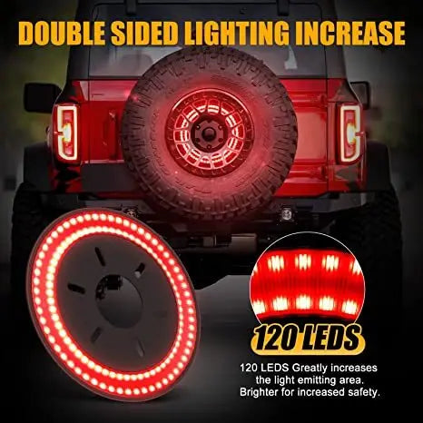 LED Spare Tire Brake Light For Ford Bronco 2021 2022 2023 Plug&Play Rear Red