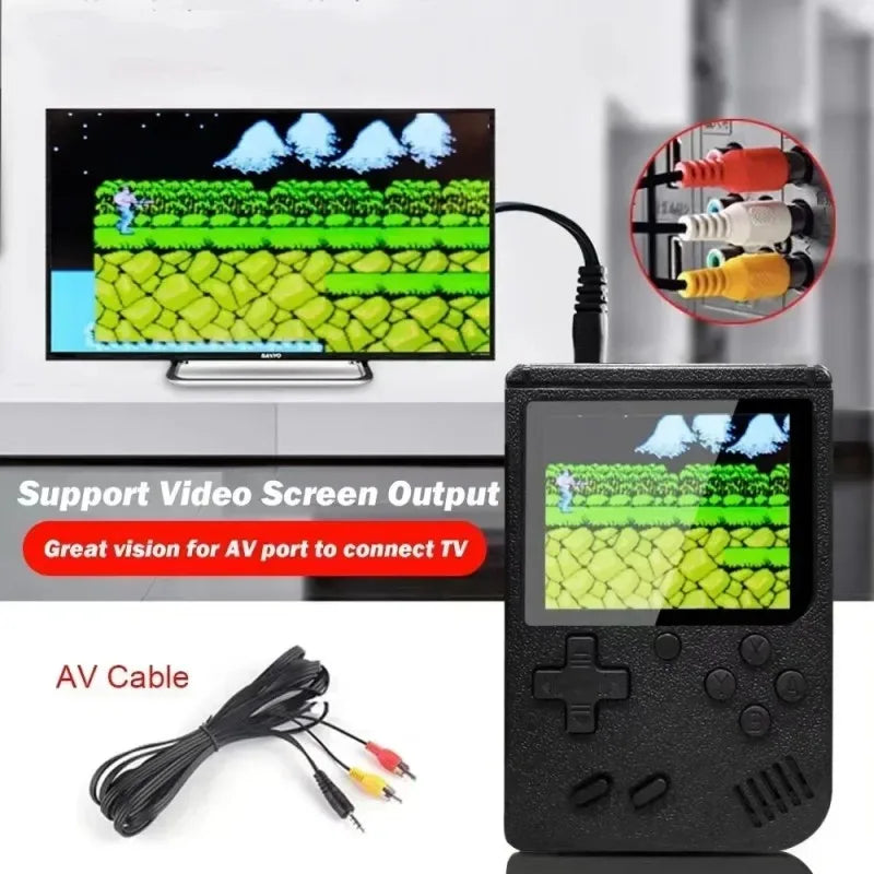 Portable Retro Mini Video Game Console 8-Bit Handheld Game Player Built-in 500 Games AV Out Game Console Valentine's Day Gift