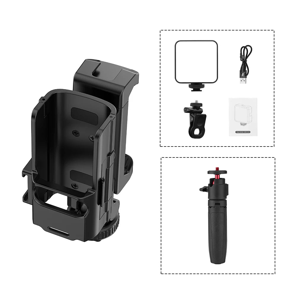 Phone Holder Teleprompter for DJI Pocket 3 Camera Live Streaming Bracket Expansion Adapter Frame Photography Accessories
