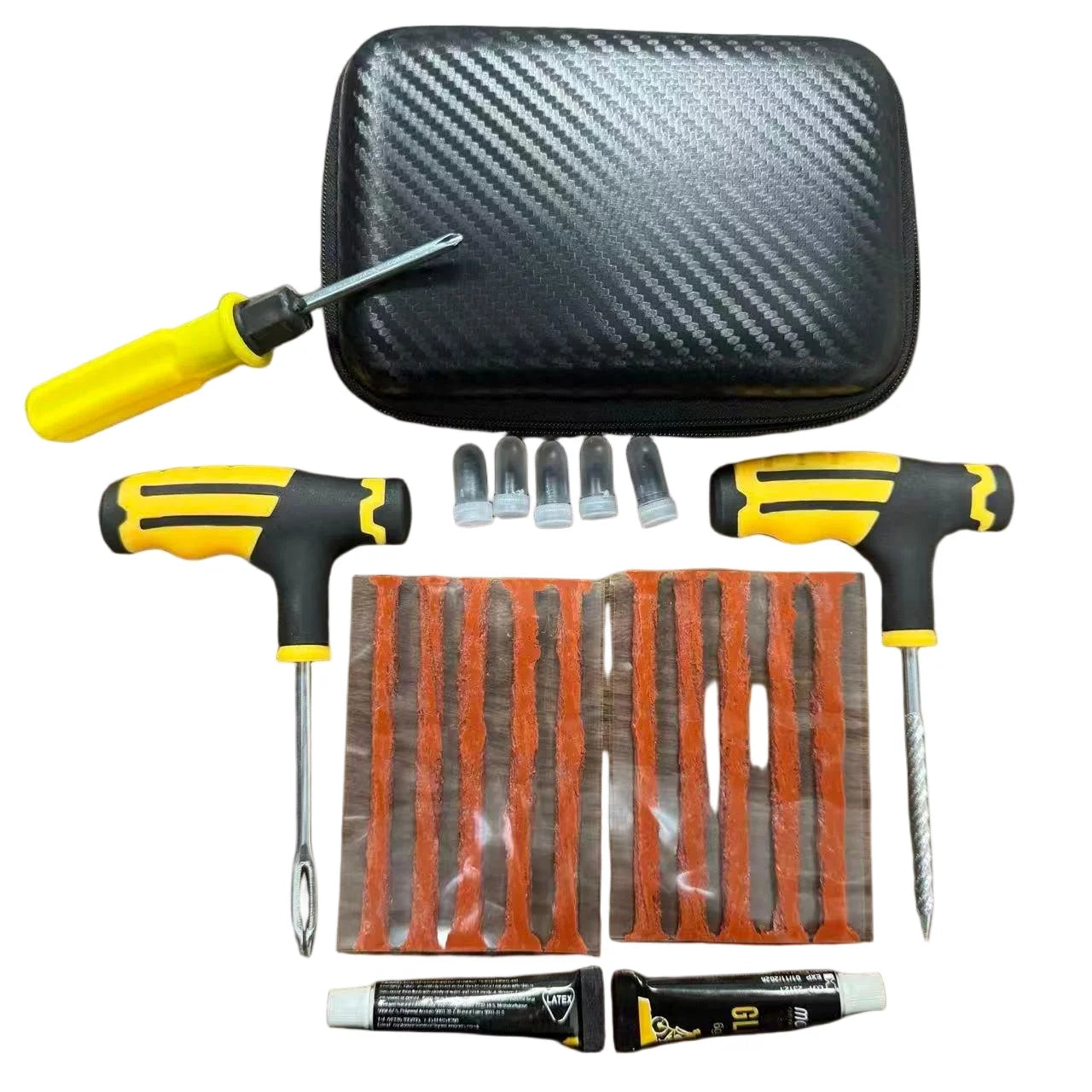 Universal Emergency Plug Flat Tire Repair Kit to Fix Punctures,Professional Heavy Duty Motorcycle Emergency Tool Car Accessories