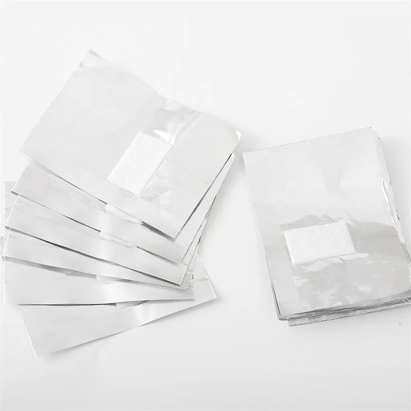 50/100pcs Remover Aluminum Foil Nail Wraps For Soak Off Acrylic Gel Polish Professional Cleaning With Cotton Pad Manicure Tools