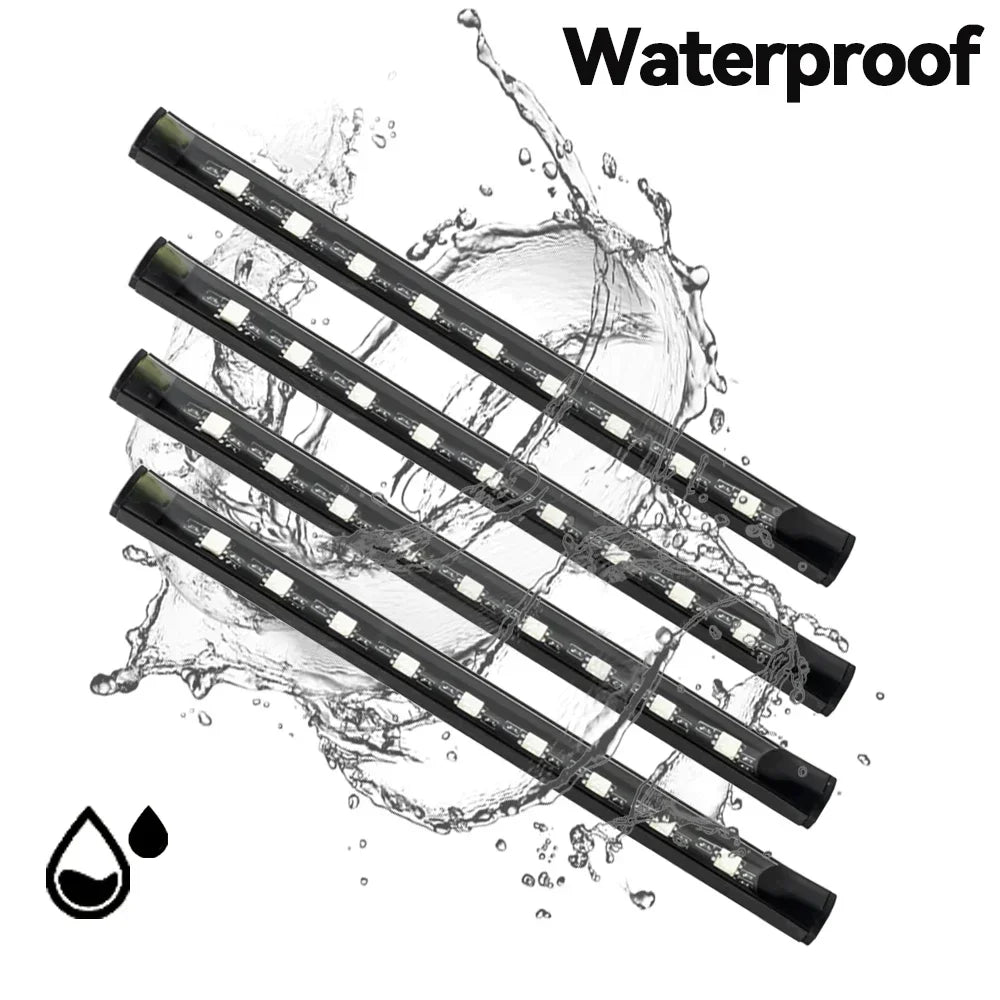 Neon LED RGB Car Underglow Bottom Light Remote/APP Control Flexible Waterproof LED Strip Car Underbody Light Decorative Lamp