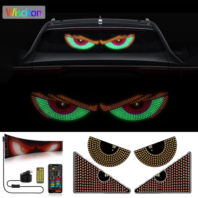 Truck LED Matrix Pixel Panel Display Screen Flexible RGB USB 5V Car Pattern Graffiti Text Projector Animation Shop Reminder Bar