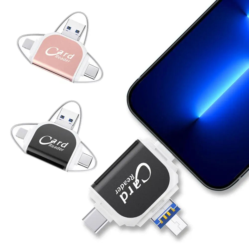 1set multi-function Card Reader Universal Micro USB TF SD Card Reader for PC Phone Computer Laptop