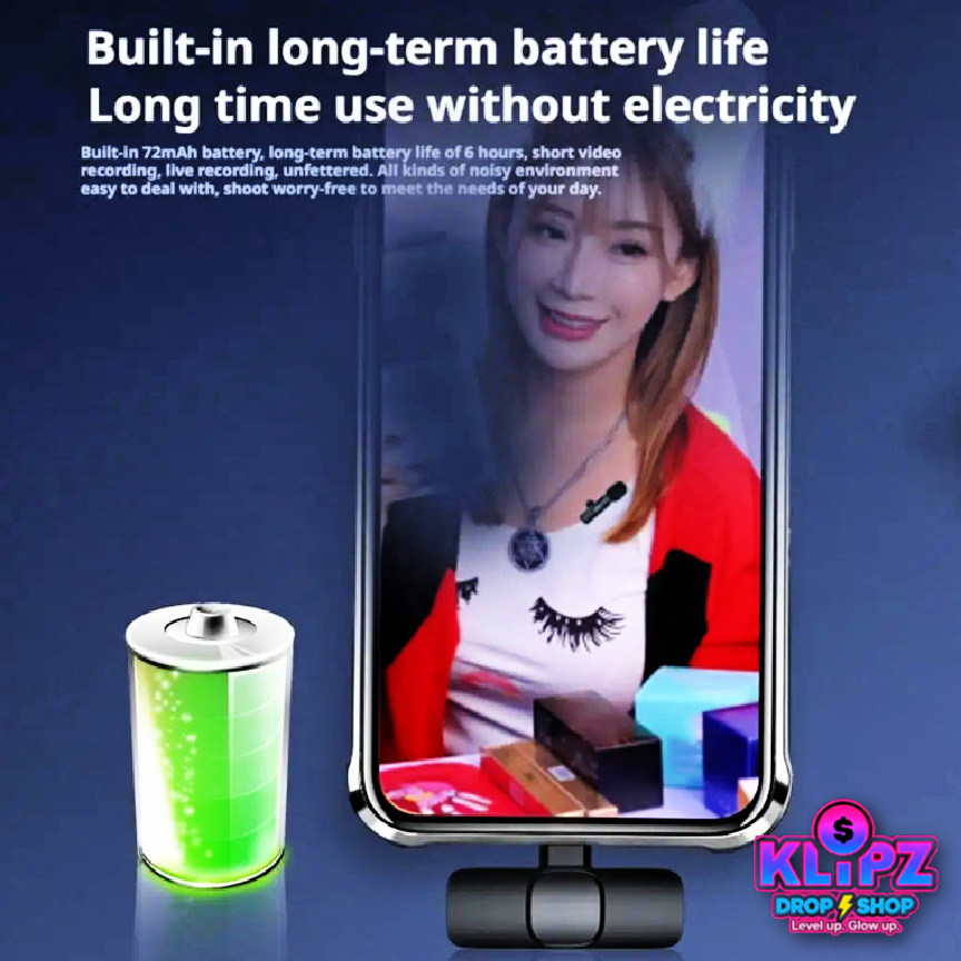 Pro-level wireless clip-on mic for iPhone—crisp, studio-clean audio that cuts through wind so your vlogs and YouTube videos instantly sound more legit. Includes a replaceable wool windscreen for on-the-go shoots.